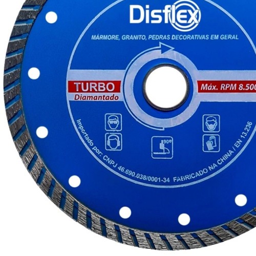 Disco diamantado turbo 230 mm para concreto - 21.013