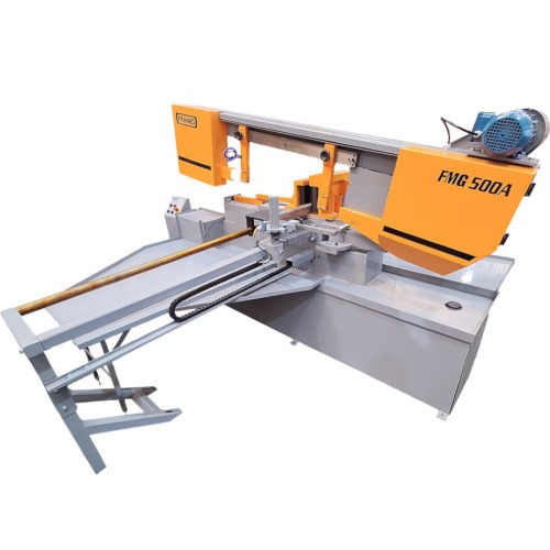 Serra fita horizontal 1,5 CV 250 mm cabeçote hidráulico trifásica - FMG-500A Serra fita horizontal 1,5 CV 250 mm cabeçote hidráulico trifásica - FMG-500A