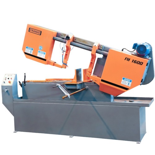 Serra fita horizontal 2 CV 400 mm com cabeçote e morsa hidráulico trifásica - FM-1600HM Serra fita horizontal 2 CV 400 mm com cabeçote e morsa hidráulico trifásica - FM-1600HM
