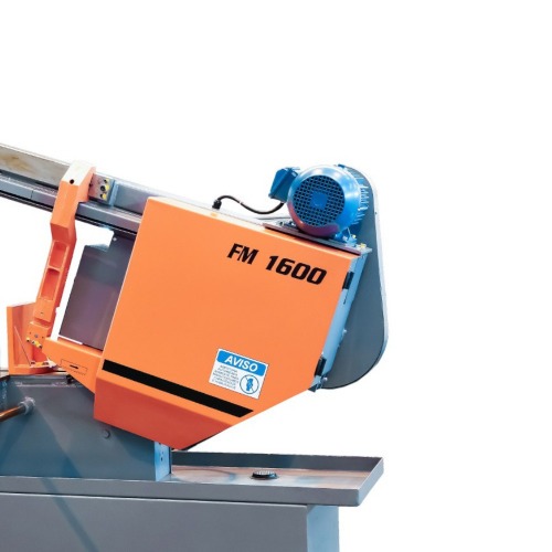 Serra fita horizontal 2 CV 400 mm com cabeçote e morsa hidráulico trifásica - FM-1600HM Serra fita horizontal 2 CV 400 mm com cabeçote e morsa hidráulico trifásica - FM-1600HM