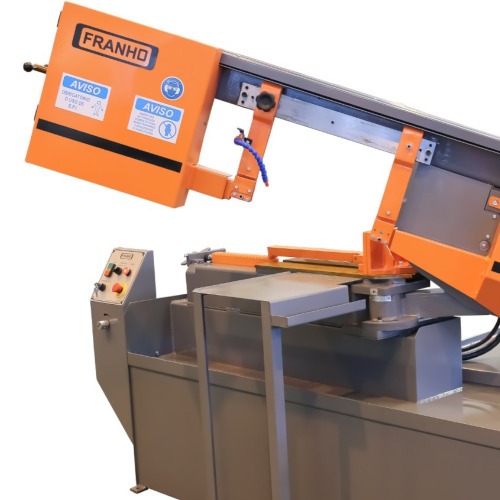 Serra fita horizontal 1,5 CV 250 mm com cabeçote hidráulico trifásica - FMG-500H Serra fita horizontal 1,5 CV 250 mm com cabeçote hidráulico trifásica - FMG-500H