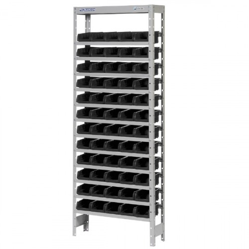 Estante met�lica com 60 gavetas n� 3 preta 