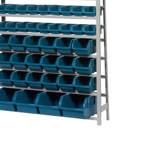 Estante met�lica com 49 gavetas azul medidas diversas - EP49A