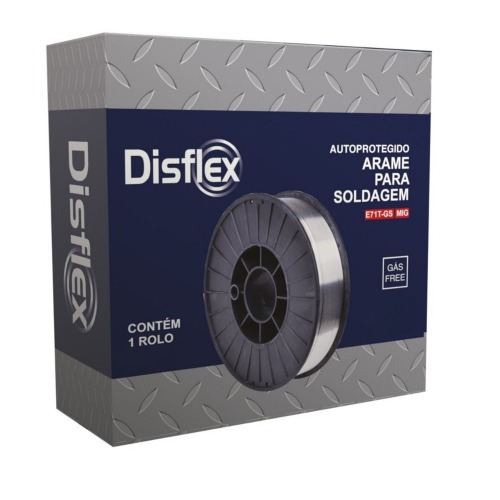 Arame para solda mig 0,8 mm rolo 5 kg uso sem g�s - E71T-GS