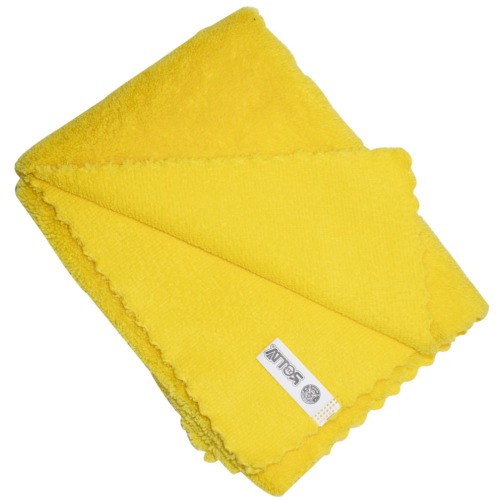 Toalha de microfibra em urdira para secagem automotiva 60 x 40 cm amarela 25240