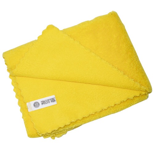 Toalha de microfibra em urdira para secagem automotiva 60 x 40 cm amarela 25240