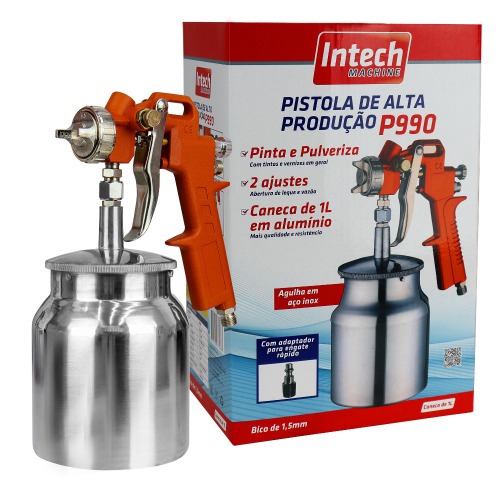 Pistola de pintura tipo suc��o bico 1,5 mm 1L - P990