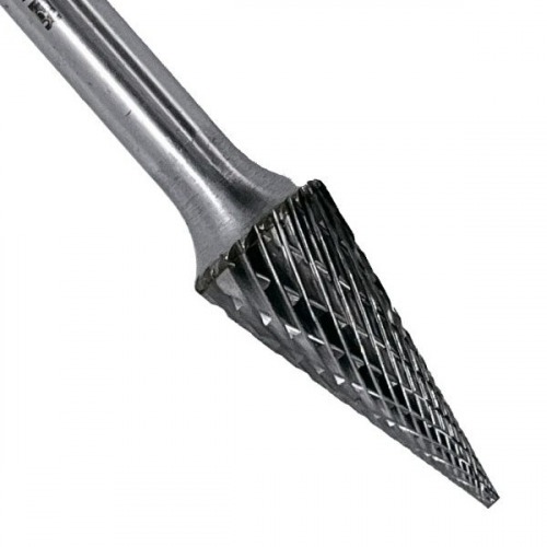 Lima rotativa c�nica reta corte S 12 x 25 mm haste 6 mm - 23.284