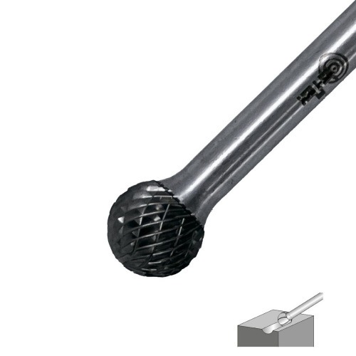 Lima rotativa esf�rica corte S 20 x 18 mm haste 6 mm - 23.259