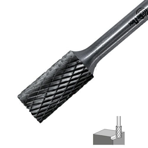 Lima rotativa cil�ndrica reta corte S 8 x 25 mm haste 6 mm - 23.258