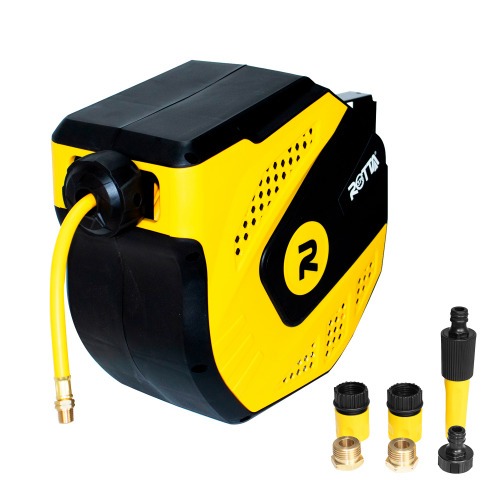 Carretel retr�til com mangueira de �gua e ar 15 metros 5/16