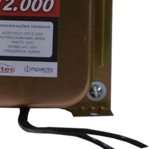 Autotransformador de voltagem para pot�ncia 12.000 VA - 12000VAT  110V/220V