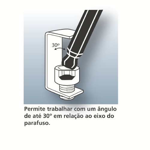 Jogo chave allen abaulada 1,5 a 10 mm com 09 peças - 44460209 Jogo chave allen abaulada 1,5 a 10 mm com 09 peças - 44460209