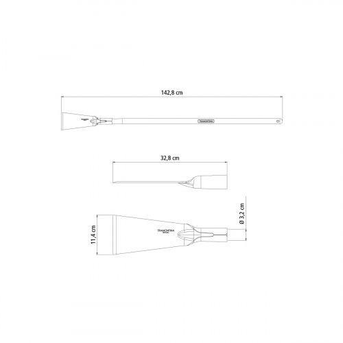 Cavadeira reta com cabo de madeira 1,20 m Cavadeira reta com cabo de madeira 1,20 m