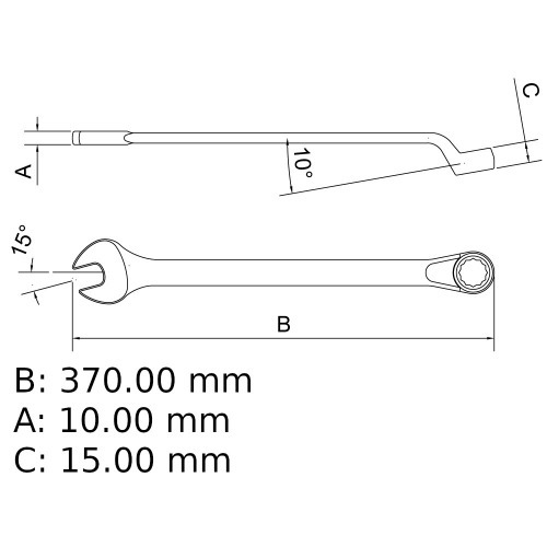 Chave combinada 29 mm a�o cromo van�dio
