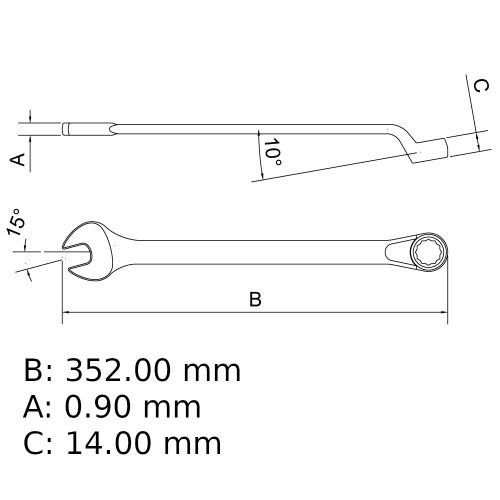 Chave combinada 27 mm a�o cromo van�dio - 44660127