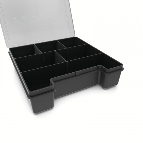 Organizador pl�stico com 6 compartimentos com tampa 