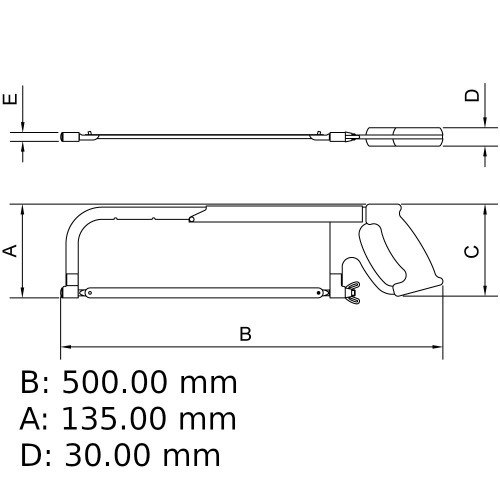 Arco de serra regulável 12 Arco de serra regulável 12