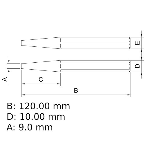 Saca-pinos c�nico 4 mm - 44470104