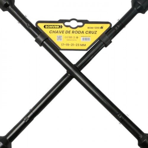 Chave de roda tipo cruz 17 x 19 x 21 x 23 mm - BOM-1210