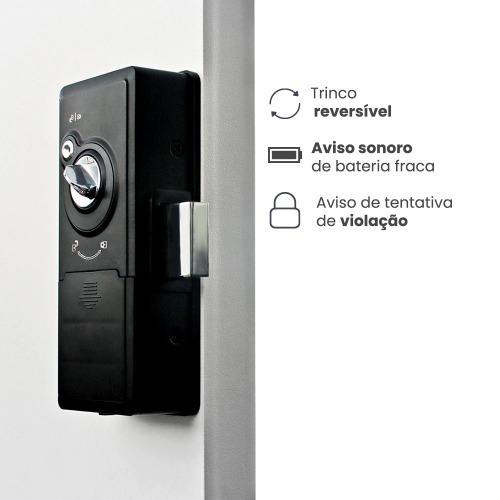 Fechadura digital com biometria de sobrepor Smart lock - SL140B