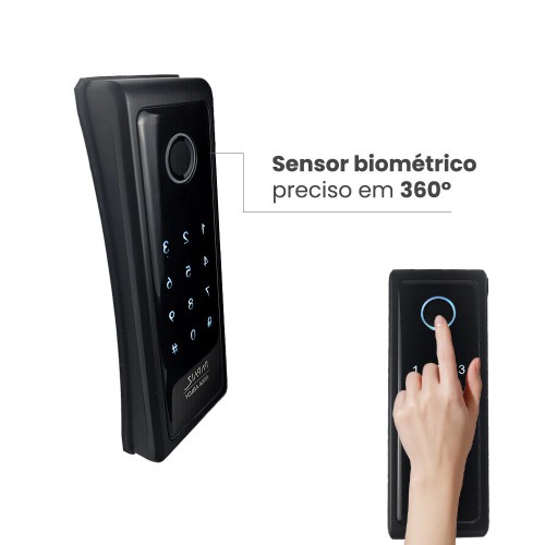 Fechadura digital com biometria de sobrepor Smart lock - SL140B