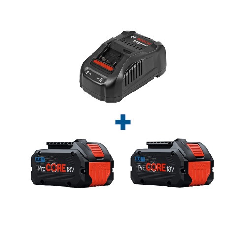 Kit Carregador de baterias GAL1880 + 2 baterias 18V 8,0Ah Procore - Starter Kit  220V