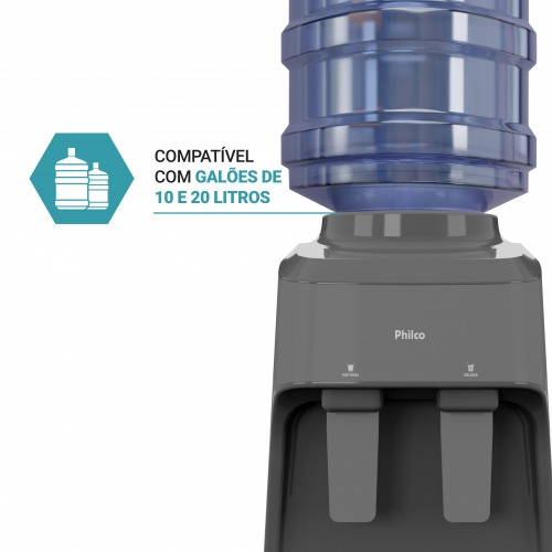 Bebedouro de mesa eletr�nico �gua natural e gelada - PBE15C  110V/220V