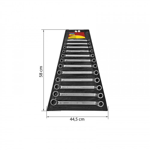 Jogo de chave estrela 6 a 32 mm a�o cromo van�dio com 12 pe�as  - 42021/212