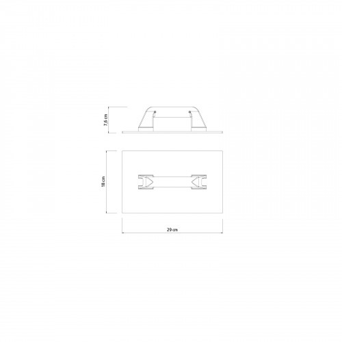 Desempenadeira pl�stica 290 x 180 mm