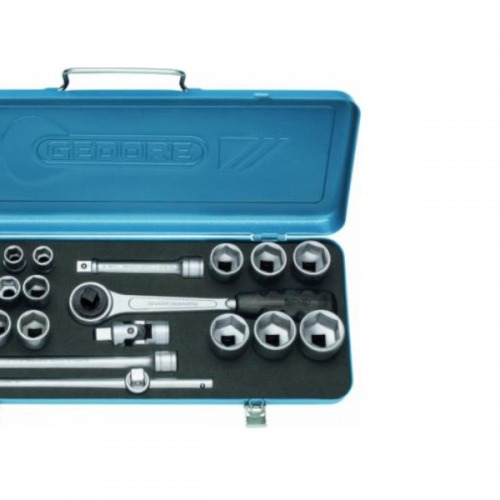 Jogo de soquete sextavado 10 a 32 mm encaixe 1/2