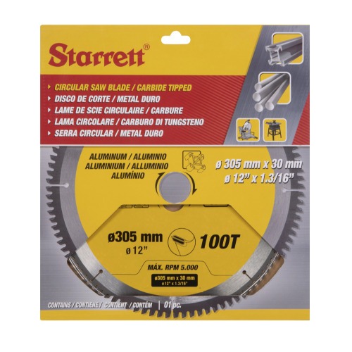Disco de serra para alumínio 305 mm x 30 mm com 100 dentes - CCS305-100DA Disco de serra para alumínio 305 mm x 30 mm com 100 dentes - CCS305-100DA