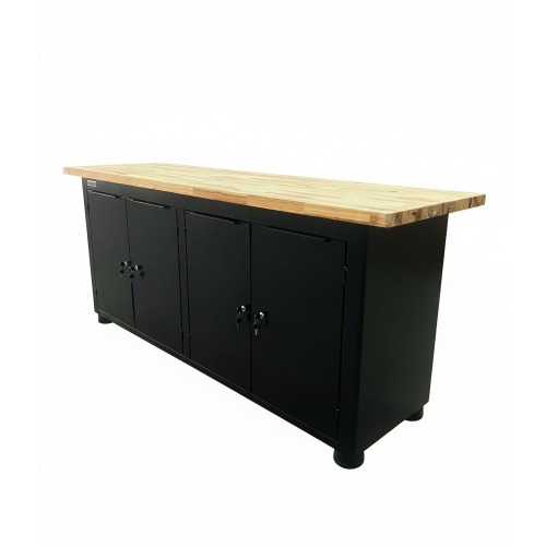 Bancada fechada com 4 portas tampo de madeira - RLL-213P Bancada fechada com 4 portas tampo de madeira - RLL-213P