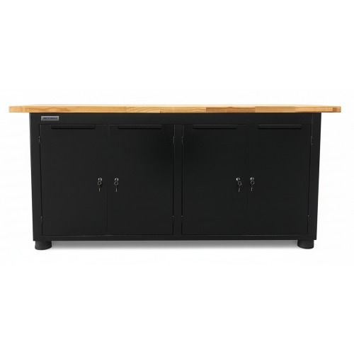 Bancada fechada com 4 portas tampo de madeira - RLL-213P Bancada fechada com 4 portas tampo de madeira - RLL-213P