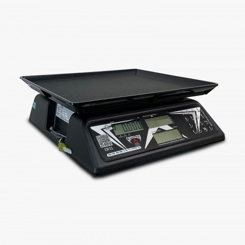 Balança digital contadora cristal preta 30 kg x 10 g - CR CL 110V/220V Balança digital contadora cristal preta 30 kg x 10 g - CR CL 110V/220V
