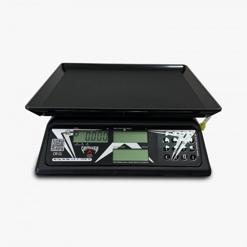 Balança digital contadora cristal preta 30 kg x 10 g - CR CL 110V/220V Balança digital contadora cristal preta 30 kg x 10 g - CR CL 110V/220V