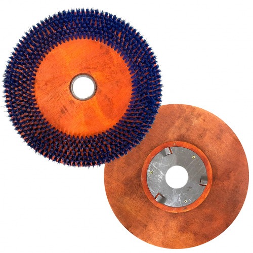 Escova de nylon para enceradeira 510 mm com flange - 01014 Escova de nylon para enceradeira 510 mm com flange - 01014