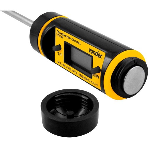 Term�metro digital port�til tipo espeto - 50 �C a 300 �C - TVD 300