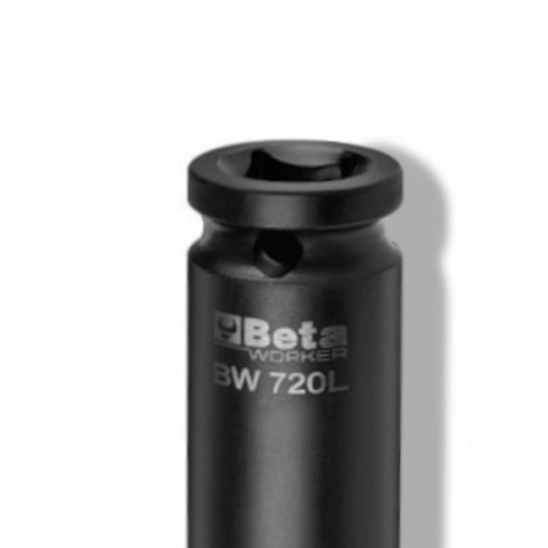 Soquete sextavado longo de impacto 21 mm com encaixe de 1/2