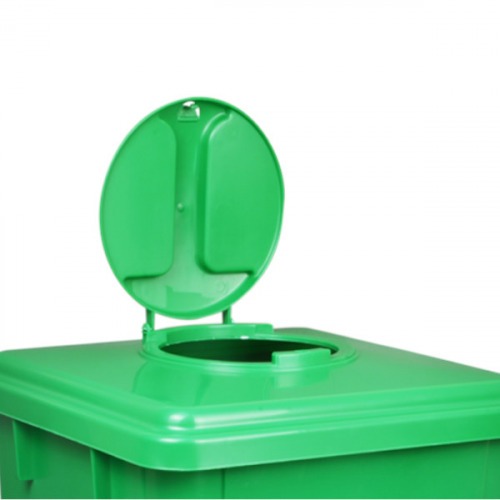 Cesto coletor de lixo 100L tampa flip top sem adesivo - CD12VD