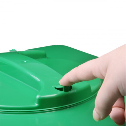 Cesto coletor de lixo 100L tampa flip top sem adesivo - CD12VD