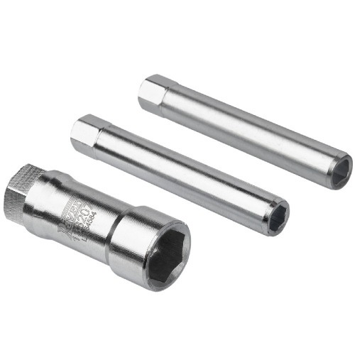 Conjunto soquete vazado 18 mm 2 adaptadores para porca - 133207