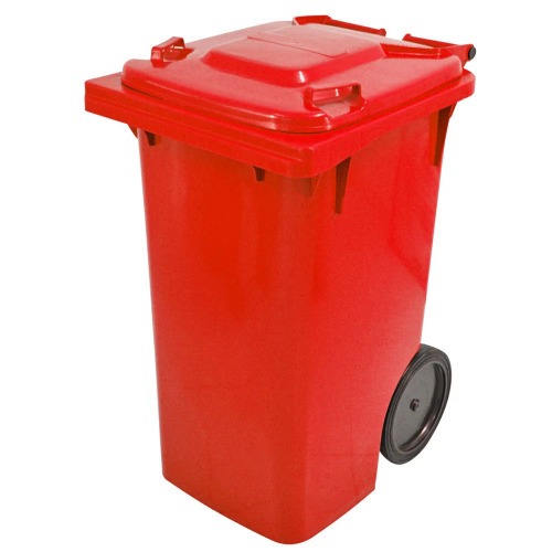 Cesto de lixo gari 240L com rodas de 300 mm sem pedal - C241VM