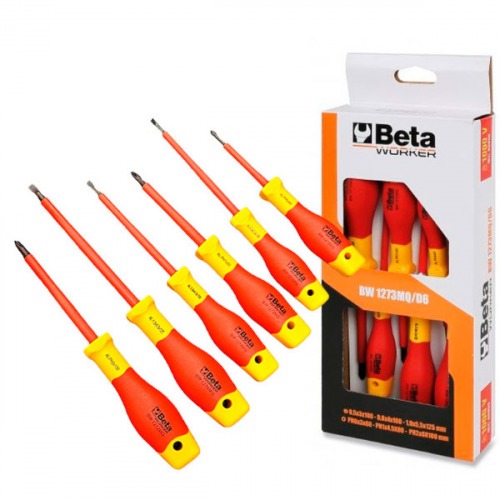 Jogo de chaves de fenda e phillips isolada com 6 pe�as - BW 1273MQ/D6