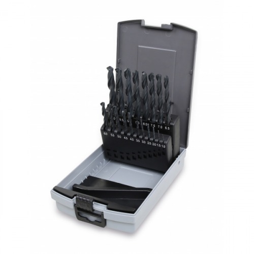 Jogo de brocas de a�o r�pido 1 a 10 mm com 19 pe�as - BW 410