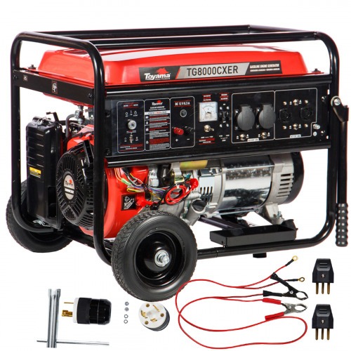 Gerador de energia 7,2 Kva a gasolina bivolt partida elétrica - TG8000CXER 110V/220V Gerador de energia 7,2 Kva a gasolina bivolt partida elétrica - TG8000CXER 110V/220V