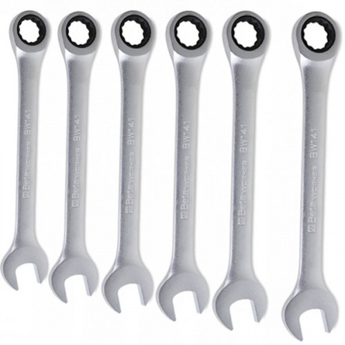 Jogo de chave combinada com catraca 8 a 19 mm 6 pe�as - BW 141