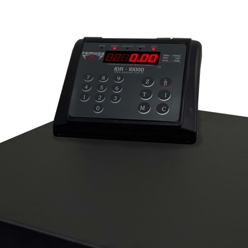 Balan�a digital a bateria com plataforma em a�o carbono 300Kg x 100g - DPB  110V/220V