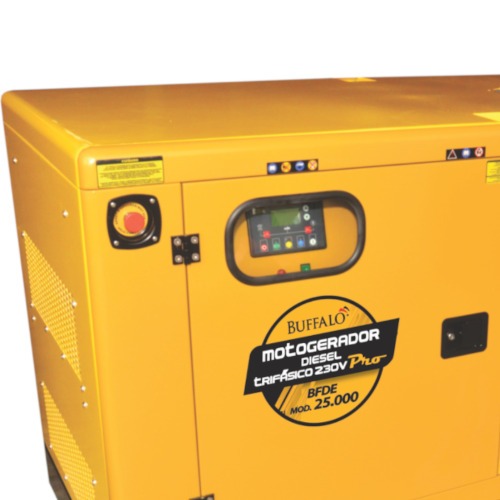 Gerador de energia 25 Kva a diesel cabinado com painel ATS trif�sico 380V- BFDE 25.000