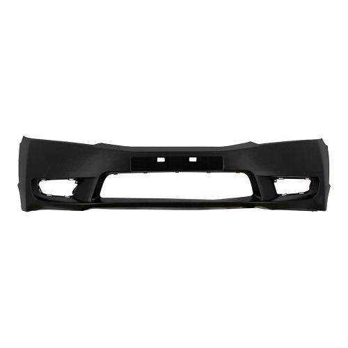 Para-choque Honda Civic 2009 a 2011 com ressalto de placa dianteiro preto liso - 8060 Para-choque Honda Civic 2009 a 2011 com ressalto de placa dianteiro preto liso - 8060